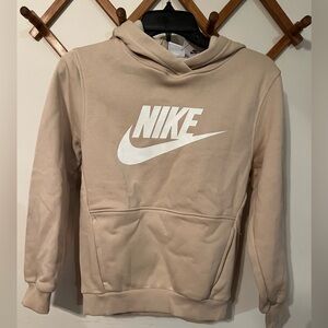 NWT- Nike Kids Beige Hoodie Size Large